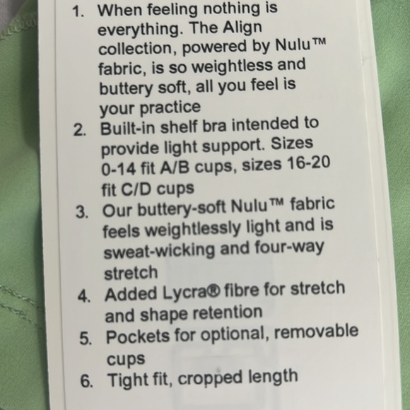 Lululemon Crop Tank - Picture 6 of 6